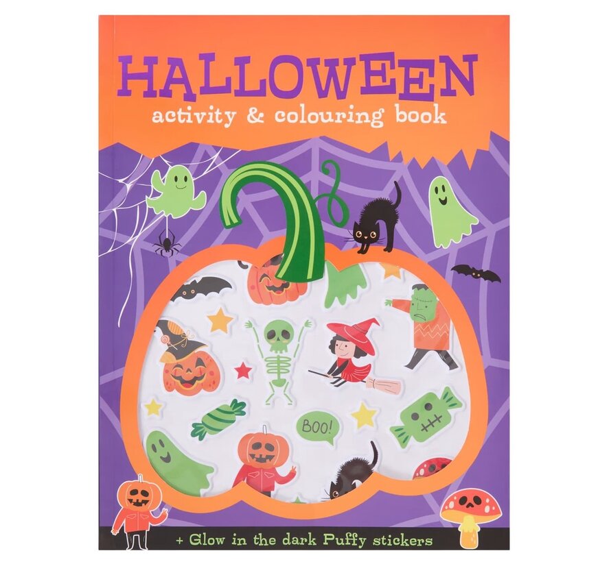 Halloween kleur- en spelletjesboek "Pompoen"