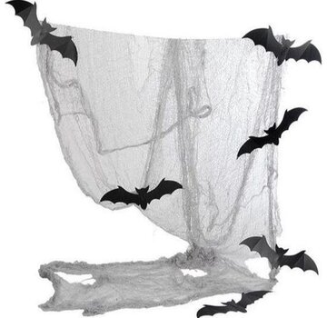 Carnival Toys Halloween decoratiestof "Vleermuis"