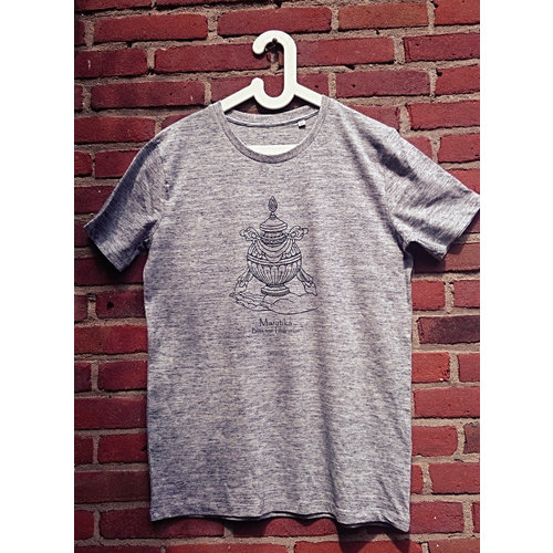 Maratika Foundation - Support Monastery in Nepal Men's t-shirt - light grey black logo Maratika Foundation - Support Monastery in Nepal Men's t-shirt - light grey black logo