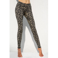 Zebra Black Cream Legging