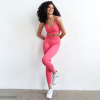 Hoge Taille Legging Coral