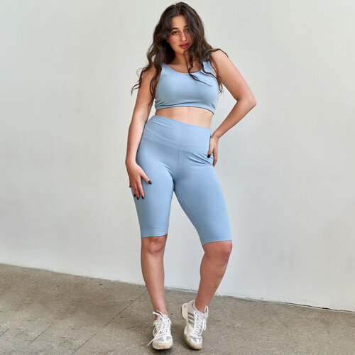 Samarali -  Yoga- en Lifestyle High Waist Shorts Light Blue