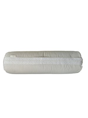 Present Mind Cement Grey Half Moon Zafu Yoga Bolster - Gymnastic &  Meditation Pillow Made in EU with 100% Natural Cotton & Buckwheat Fill