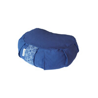 Meditation Cushion Half Moon Denim Blue