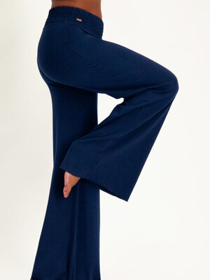Urban Goddess - Duurzame Yoga- Pilates en Active Kleding Flow Wijde Yoga Broek Midnight