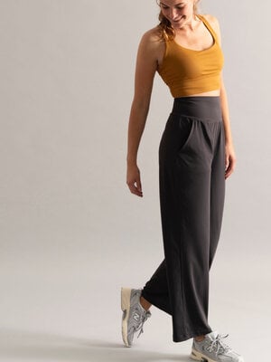 Mandala Roll Down Pants for women in the color Purple Rain