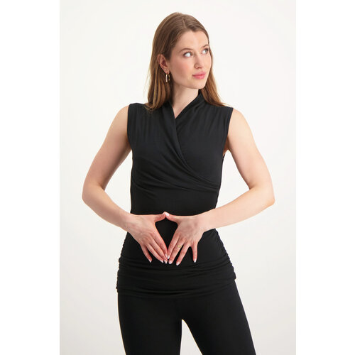 Urban Goddess - Duurzame Yoga- en Lounge Kleding Good Karma Yoga Top Black