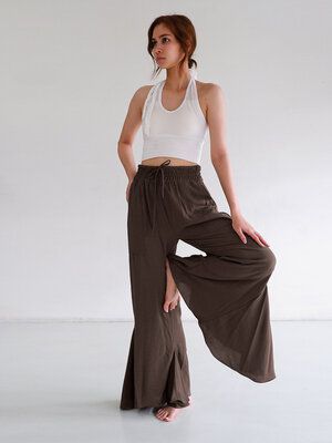 Inti Yoga Studio - Yoga en Lounge Kleding Sukha Broek Choco