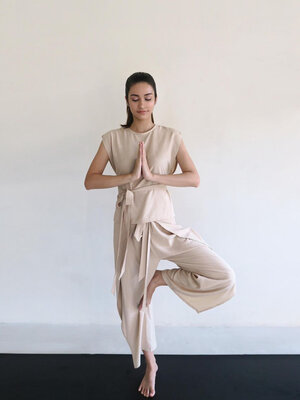 Inti Yoga Studio - Yoga en Lounge Kleding Sage Broek Nude