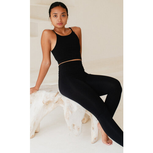 Studio K Yogawear- Yoga en Lounge Kleding Ester Bamboo Bra Bamboo Zwart