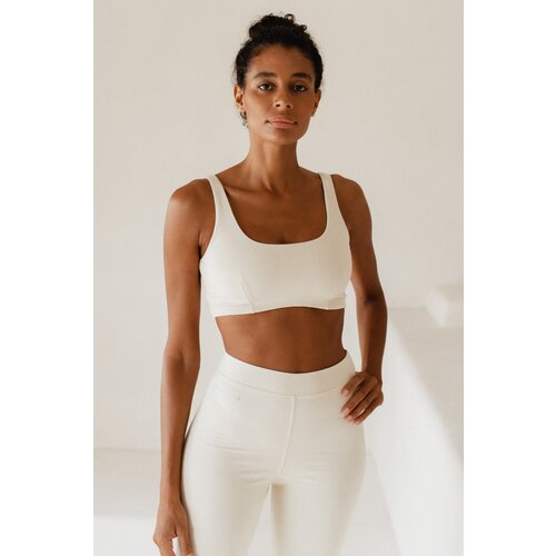 Studio K Yogawear- Yoga en Lounge Kleding Inez Bamboo Bralette Oatmeal