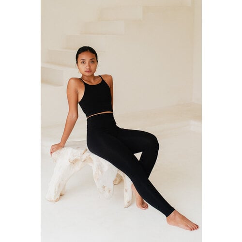 Studio K Yogawear- Yoga en Lounge Kleding Ester Bamboo Bra Bamboo Zwart