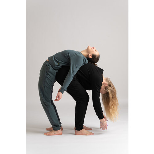 Yogamii - Duurzame Yoga Kleding Asha Sweat Shirt Petrol Grey