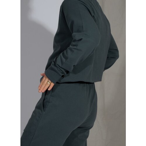 Yogamii - Duurzame Yoga Kleding Asha Sweat Shirt Petrol Grey Yogamii - Duurzame Yoga Kleding Asha Sweat Shirt Petrol Grey