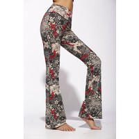 Flare Legging Nagomi Cream Black Super High Waist