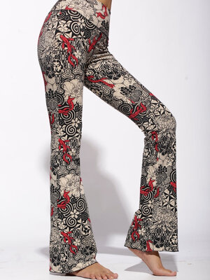 Flare Leggings Wijde Broeken I love yoga