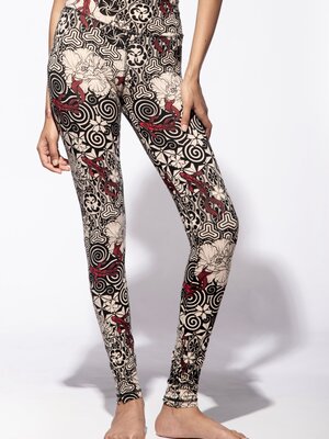 Funky Simplicity - Duurzame Yoga Kleding High Waist Legging Nagomi Cream Black