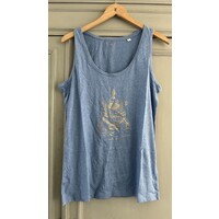 Women's tank top light blue