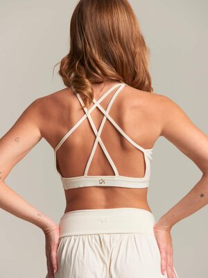 Shambhala Barcelona-Yoga en Sportkleding Akasha Bra Oat