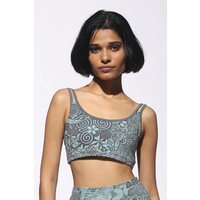 Cross Back Bra Mizu Grey