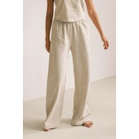 Teya Linnen Broek Beige