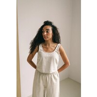 Rio Linnen Top Beige