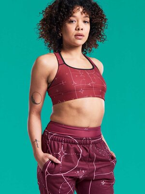 Love & Other Necessities Free Burgundy Bra