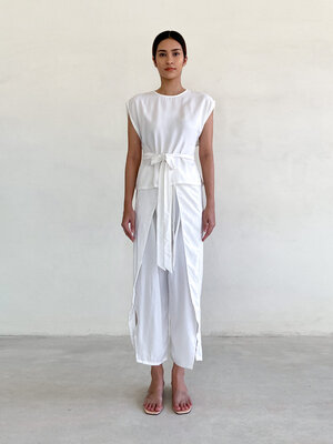 Inti Yoga Studio - Yoga en Lounge Kleding Anja Top Off-White