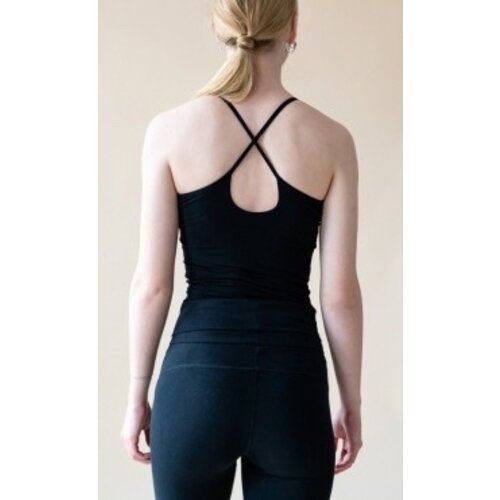 Yogamii - Duurzame Yoga Kleding Strap Top Nadi Black Yogamii - Duurzame Yoga Kleding Strap Top Nadi Black