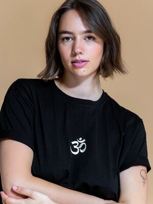 Shambhala Barcelona-Yoga en Sportkleding Om T-Shirt Black