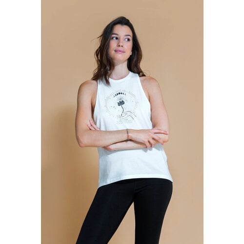 Shambhala Barcelona-Yoga en Sportkleding Jijivisha Tank Top Off-White Shambhala Barcelona-Yoga en Sportkleding Jijivisha Tank Top Off-White