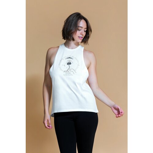 Shambhala Barcelona- Yoga en Sportkleding Jijivisha  Tank Top Off-White