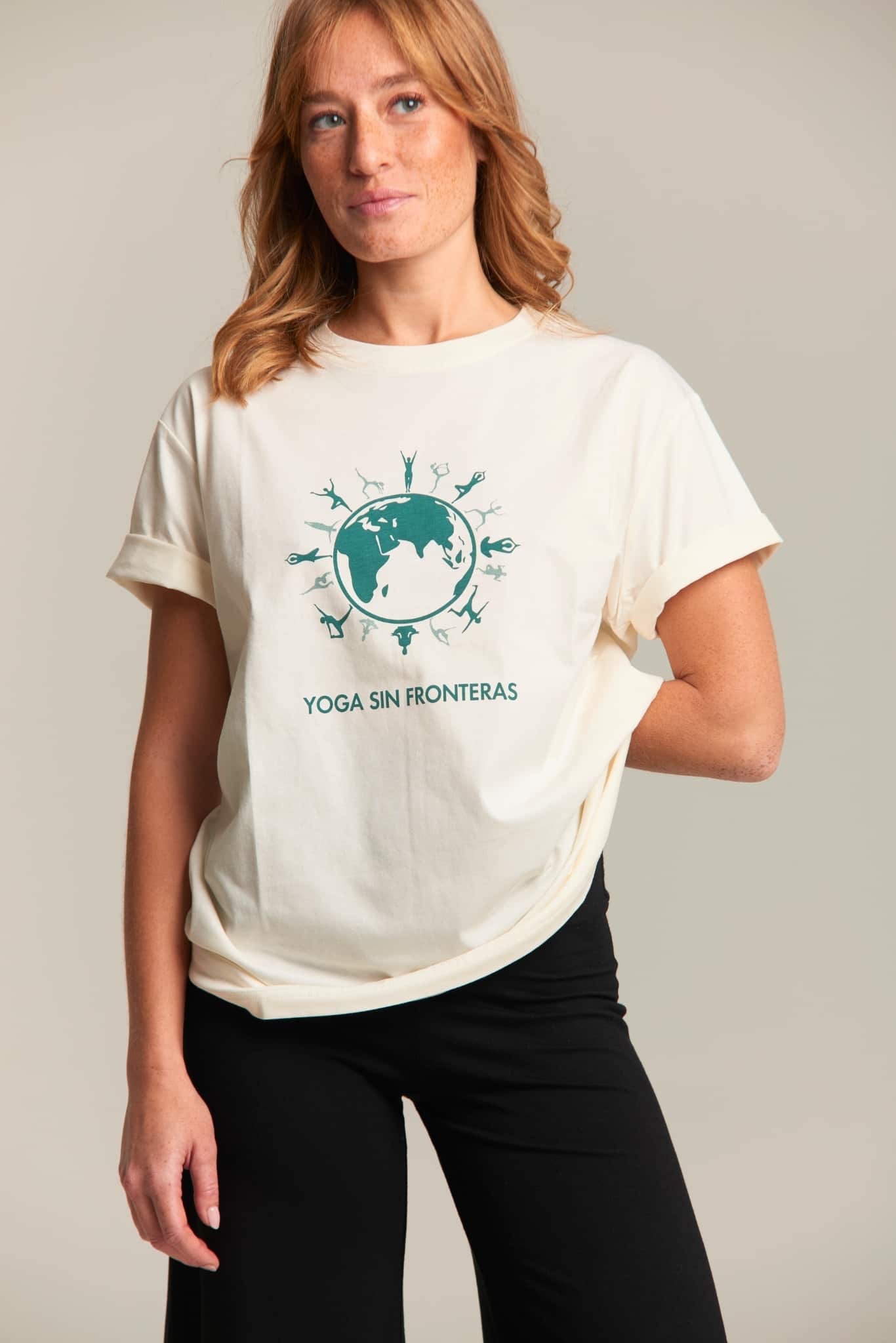 Yoga Tshirt Maglietta Yoga Yoga Sin Fronteras T-Shirt I Love Yoga