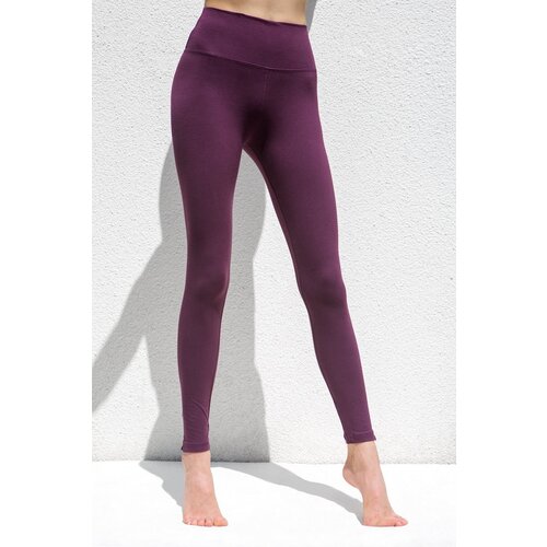 Funky Simplicity - Duurzame Yoga Kleding Hoge Taille Legging Burgundy Funky Simplicity - Duurzame Yoga Kleding Hoge Taille Legging Burgundy