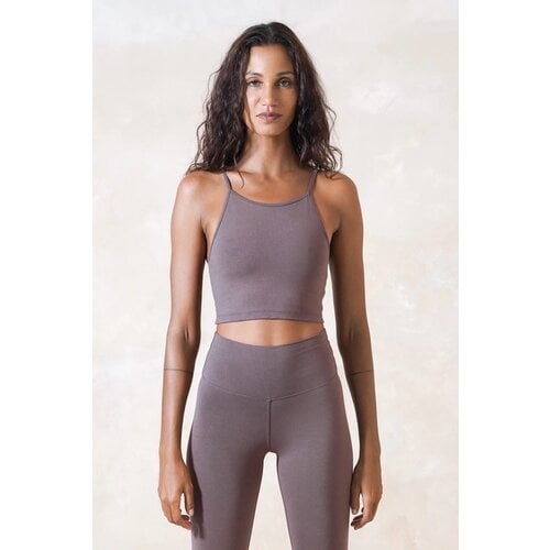 Studio K Yogawear- Yoga en Lounge Kleding Ester Bamboo Bra Taupe Studio K Yogawear- Yoga en Lounge Kleding Ester Bamboo Bra Taupe