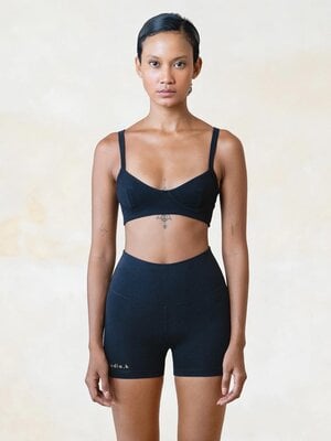 Studio K Yogawear- Yoga en Lounge Kleding Elna Bamboo Bralette Black