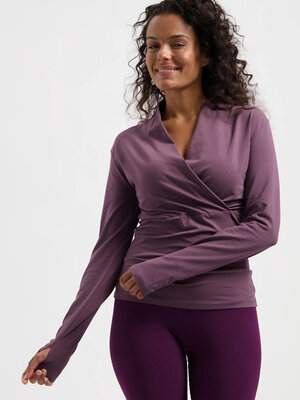 Urban Goddess - Duurzame Yoga- Pilates en Active Kleding Ishtar Longsleeve Yoga Shirt  Berry