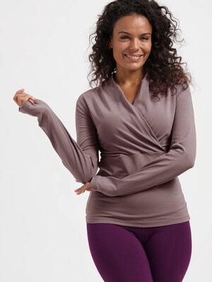 Urban Goddess - Duurzame Yoga- Pilates en Active Kleding Ishtar Longsleeve Yoga Shirt  Fireclay