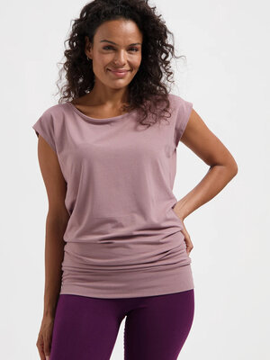 Urban Goddess - Duurzame Yoga- Pilates en Active Kleding Asana Yoga Tee Fireclay