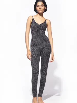 Funky Simplicity - Duurzame Yoga Kleding Catsuit Feather Grey Black