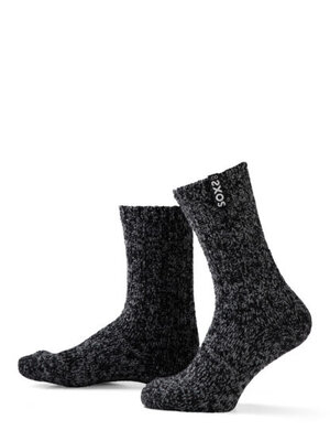 Soxs - Hippe Wollen Sokken Wollen Sokken Donker Grijze Wol Label Silver Star Medium