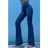 Super High Waist Flare Legging Navy