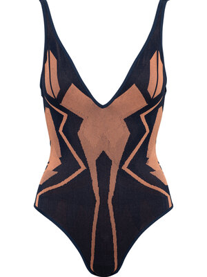Studio Nanette Lindeman - Duurzame Yoga- en Sport Kleding The Divine Bodysuit Burning Night