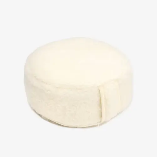 Flokati - Wollen Yoga Mat en Accessoires Meditation Cushion Merino Wool