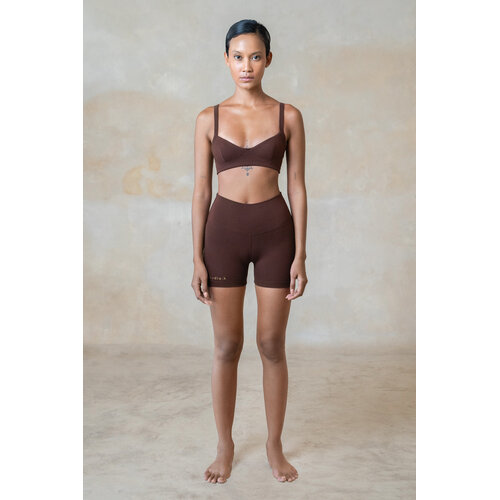 Studio K Yogawear- Yoga en Lounge Kleding Disa Bamboo Shorts Chestnut