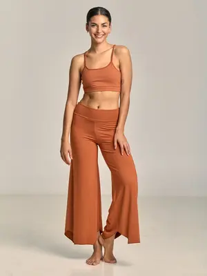 Shambhala Barcelona-Yoga en Sportkleding Maya Flare Pant Terracota