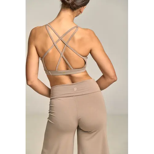 Shambhala Barcelona-Yoga en Sportkleding Akasha Bra Clay