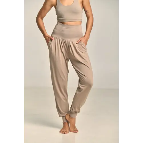 Shambhala Barcelona- Yoga en Sportkleding Purusha Harem Pant Clay
