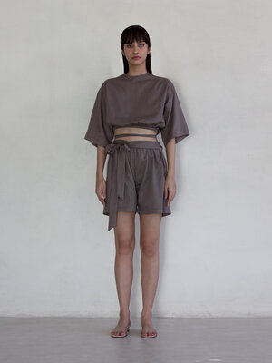 Inti Yoga Studio - Yoga en Lounge Kleding Sammy Shorts Grey