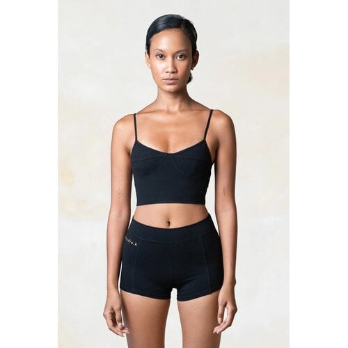 Studio K Yogawear- Yoga en Lounge Kleding Edda Bamboo Booty Shorts Black